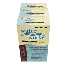 3-Pack Water Works Powder Hair Color Permanent  29 Fire Red