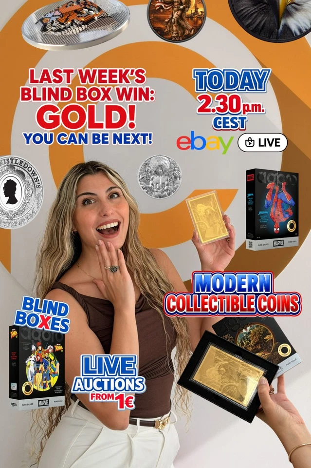 MODERN COLLECTIBLE COINS - AUCTIONS & BLIND BOXES!