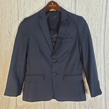 CLASS CLUB Dillard's Boys Navy Wool Blend Blazer Gold Buttons Size 10