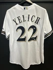 Majestic MLB Milwaukee Brewers Christian Yelich Signed Jersey Size L w/COA