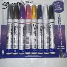 SHARPIE OIL BASED PAINT MARKERS 8CT. BRAND NEW FREE SHIPPING 2140365