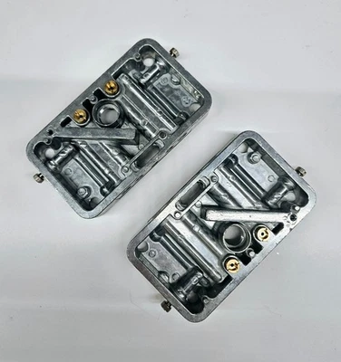 Fully Adjustable Carburetor Metering Blocks 4 BBL 4150 4160 Holley Carb PAIR - Bild 1 von 2