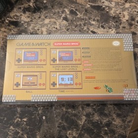 Nintendo Game & Watch: Super Mario Bros. Gold Color Screen Handheld Console