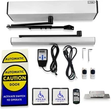 Handicap Auto Swing Door Opener with Fail Safe Electric Strike and Push Button