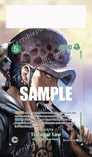 One Piece Extended Art Insert for PSA Slab- Trafalgar Law SP OP04 ART ONLY