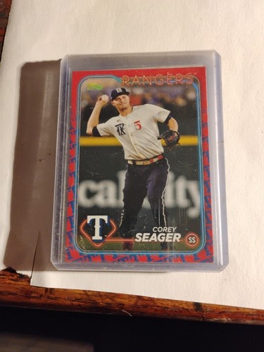 2024 Topps Corey Seager #150 Team Color Border SSP PSA 10 GEM MINT POP 1!