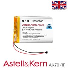 Astell & Kern AK70 / AK70 MKII Portable Audio Player Battery - 3.7V 3000mAh
