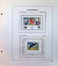 Belgium Souvenir Sheet Collection On Davo Album Pages 1965-1969 MNH