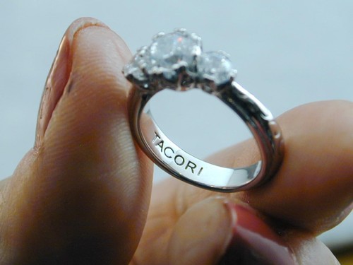 Tacori For Epiphany 3 Round Stone Engagement Ring NIB Size 4 - Picture 8 of 9