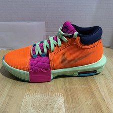 Men  s Nike LeBron Witness 8 Orange/Fuchsia Cushioned Basketball Shoe sz 7