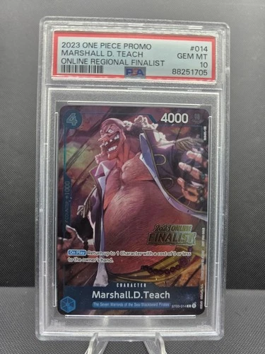 Marshall.D.Teach (Offline Regional 2023) [Finalist] ST03-014 One Piece PSA 10