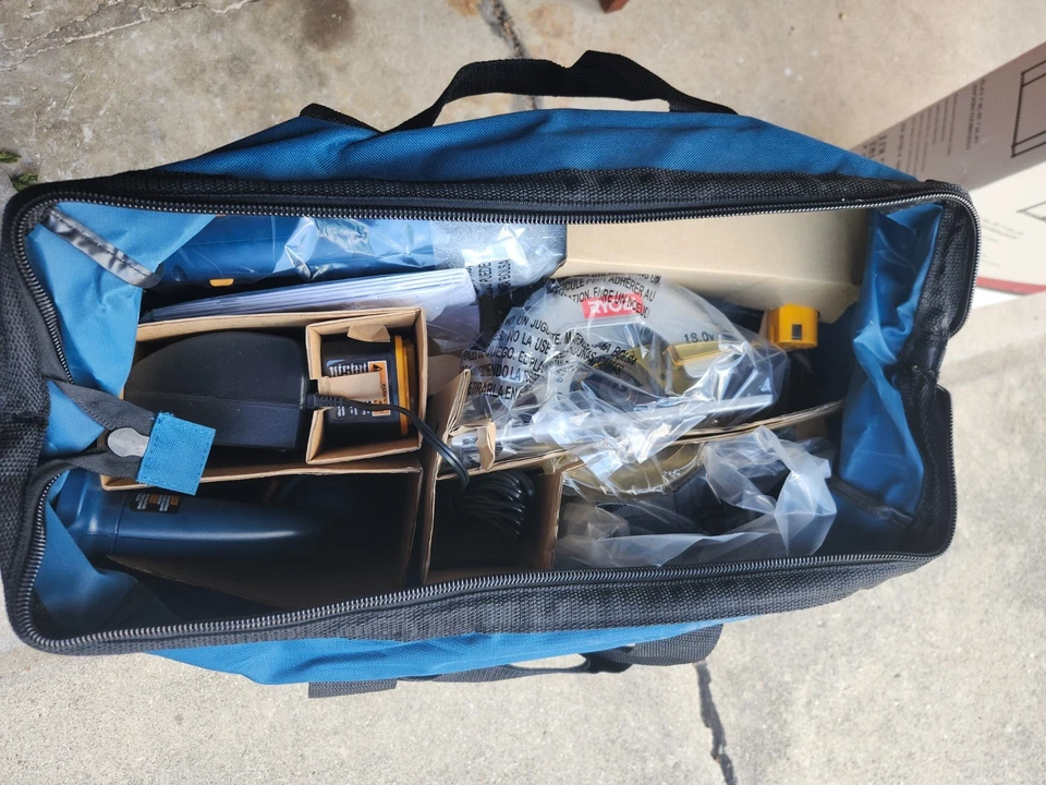 Ryobi 4 Piece Combo Set Power Tools, Circular Saw, Drill, light, Saw-18V -P842 - Image 3 of 3