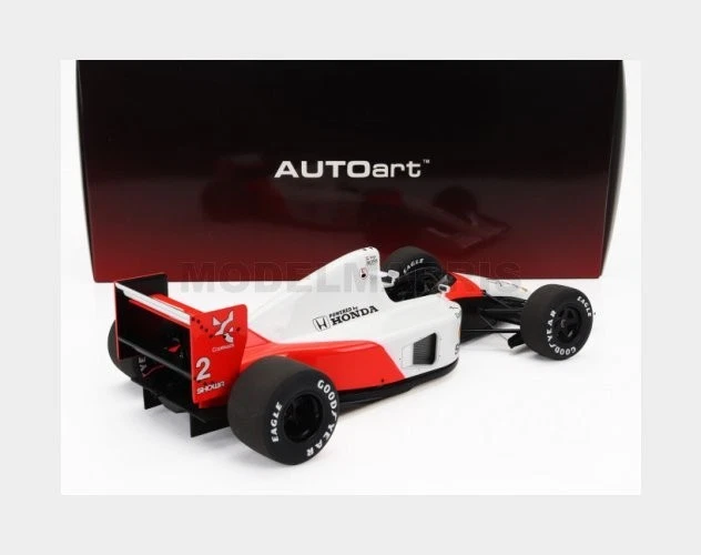 AUTOART 89152 McLAREN - F1 MP4/6 HONDA N 2 JAPAN GP 1991 GERARD BERGER - WHITE R - Immagine 2 di 2