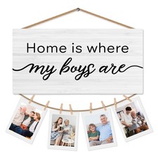 Mom and Son Picture Frame Photo Holder for Wall, Boy Mother Gifts, Mom and So...