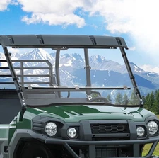 For Kawasaki Mule Pro FXT / FX / DXT / DX 2015-2024 Fold Window Hard-Coated PC