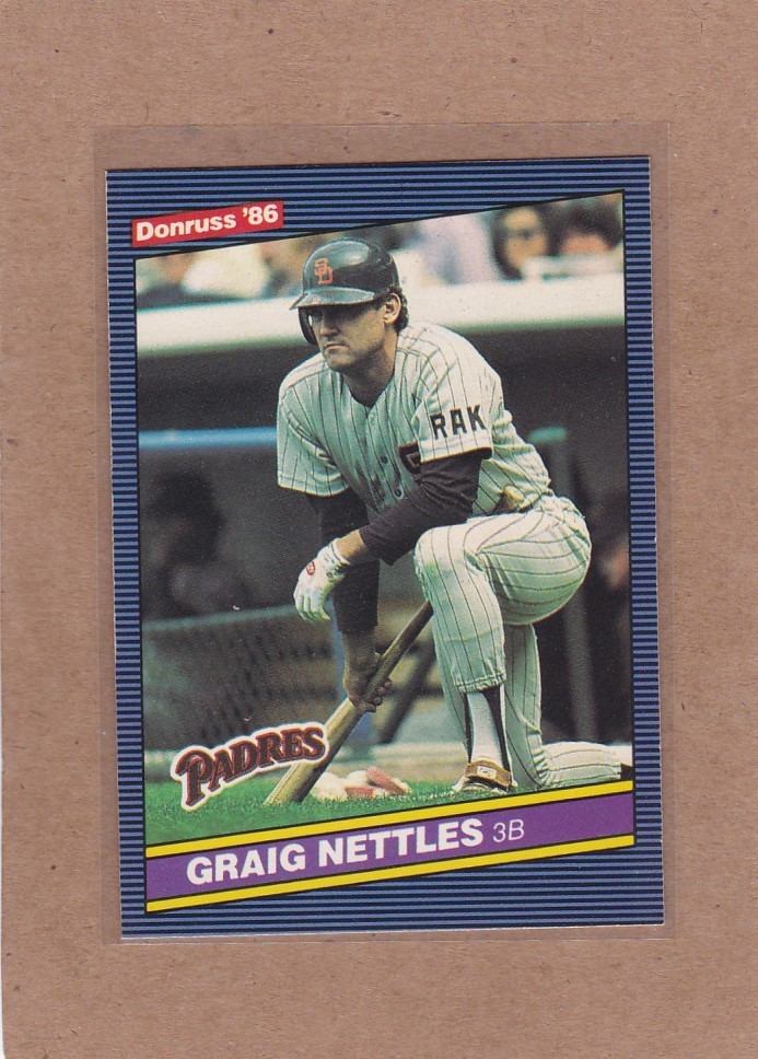 1986 DONRUSS BASEBALL GRAIG NETTLES #478 PADRES NMMT *E7268