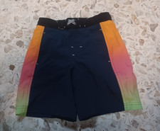 Wonder Nation Boys Swim Trunks M 8 Black Orange Green