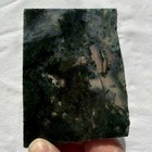 GREEN MOSS AGATE SLAB ~ 116 grams / rough agate jasper mineral rock India cab — photo 6