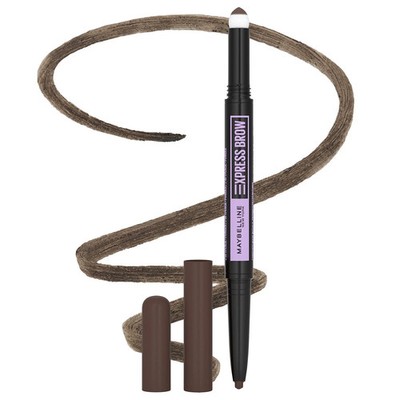 Maybelline Express Brow 2-In-1 Pencil and Powder Eyebrow Makeup, Deep Brown, 1