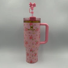 Stanley x LoveShackFancy 40oz Tumbler Quencher Pink Ibiza Sunset Authentic