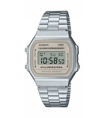 CASIO Armbanduhr A168WA-8AYES Digital Casio Collection Vintage Retro Metallband