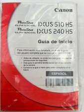 Canon PowerShot ELPH 530 HS ELPH 320 HS Getting Started Manual ONLY English Span