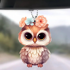 Cute Owl Keyring Key Ring Key Chain  Hanging Bag Charm Kawaii Animal Gift Idea