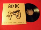 "AC/DC" 1981 LP "FOR THOSE ABOUT TO ROCK..." ON CLASSIC HARD ROCK VINTAGE VINYL!