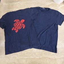 Set of 2 Vilebrequin Kids Shirts Navy Blue Size 12 14
