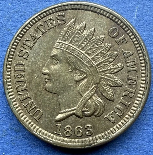 1863 XF, and 1866 Indian Head Cent Very Fine.  A (2) Two Coin Lot.  Nice Coins