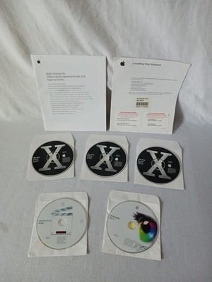 Apple Mac OS X Panther 10.3 Mac Install CDs + Final Cut Pro 4 + DVD Studio Pro 3