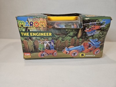 MAROM The ENGINEER- Vehicle Building Set- 5 Flexible Models New In Box Unopened