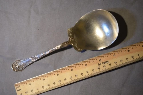 7 7/8" Sterling Silver Berry/Casserole Spoon by Gorham in POPPY Pattern