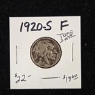 1920-S Buffalo Nickel F Tough Date