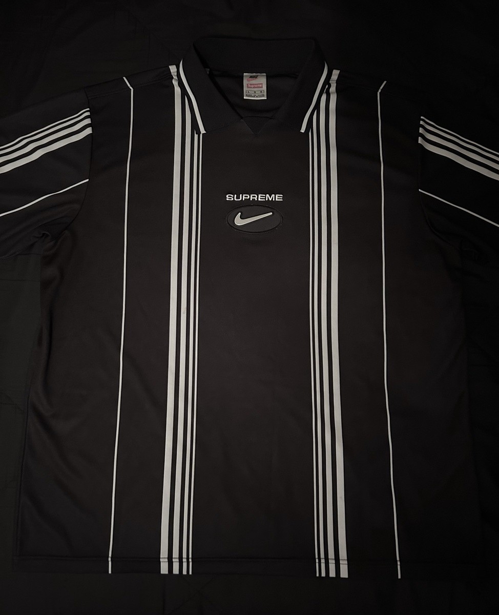 Supreme x Nike Jewel Soccer Jersey FW20 - Black Shirt Dri-FIT