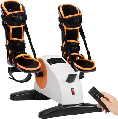 Electric Pedal Exerciser for Seniors with Leg Support