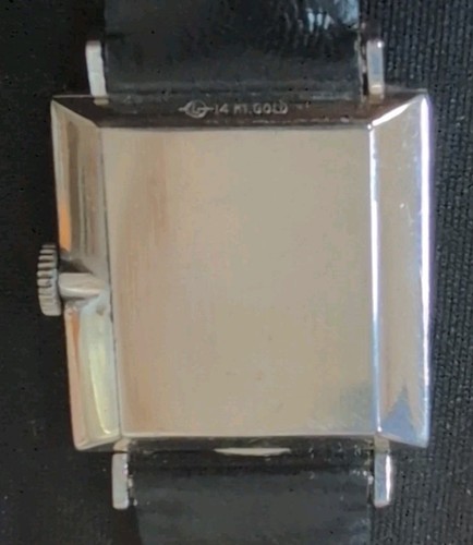 Mans Longines Watch Solid 14k White Gold 12 Grams 17j 19.4 Movement, Case 603 - Picture 7 of 9