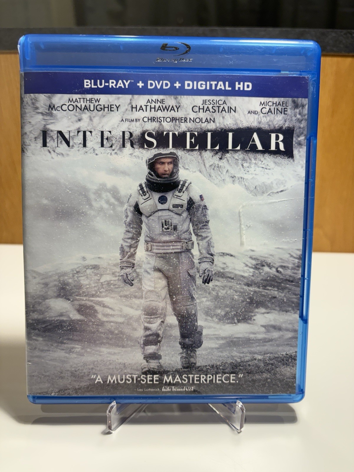 Interstellar Blu-ray/DVD ~ No Feature Blu-Ray with IMAX 70mm Film Cell See Pics!
