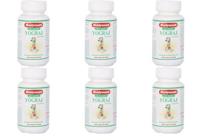 6 X Baidyanath Yogaraj Guggulu 120 Tabs each Herbal for Joint Pain (720 Tabs)