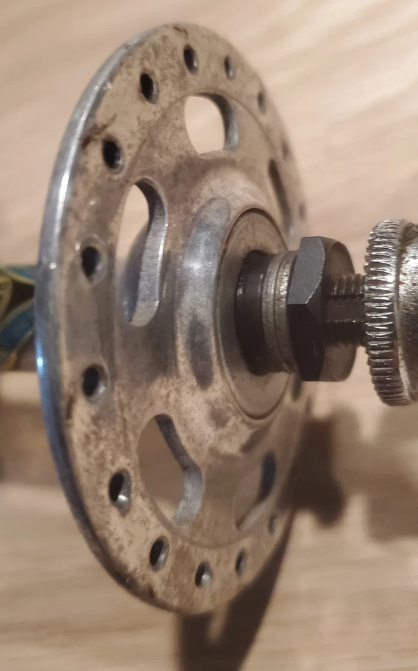 Vintage Shimano 600 High Flange Front Hub 36h Phone Dial Touring Arabesque - Image 4 of 4