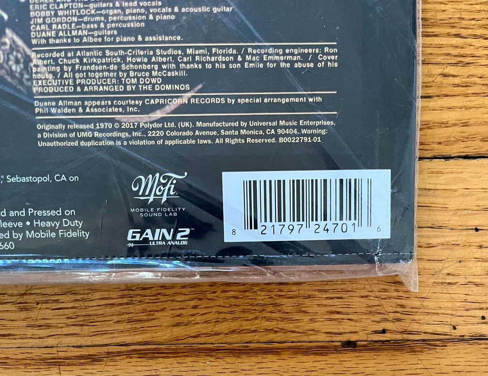 MFSL Derek & The Dominos LAYLA sealed mint 2 LP Eric Clapton TRUSTED SELLER Foto 4 de 4