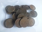 Job Lot Over 30 Penny Coins UK King George V Assorted Dates See Listing