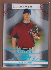 Alex Cobb 2008 Donruss Threads Rookie #147 Serial Numbered /25-Rays