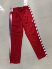 Women  s Adidas Sweatpants Red Adicolor Size XS Trefoil