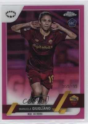 2022 Chrome UEFA Women's Champions League 59/199 Manuela Giugliano Rookie RC 7m3