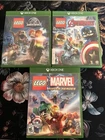 Xbox One LEGO 3 Game Lot - Jurassic Park - Marvel Avengers - Marvel Super Hero’s