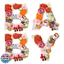 12" Large Fillable Baby Cardboard Letters for Baby Shower Gender Reveal, Swee