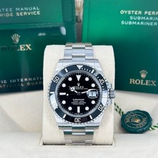 2025 Rolex Submariner Date 41mm Black, Unworn Full Set Full Link, 126610LN