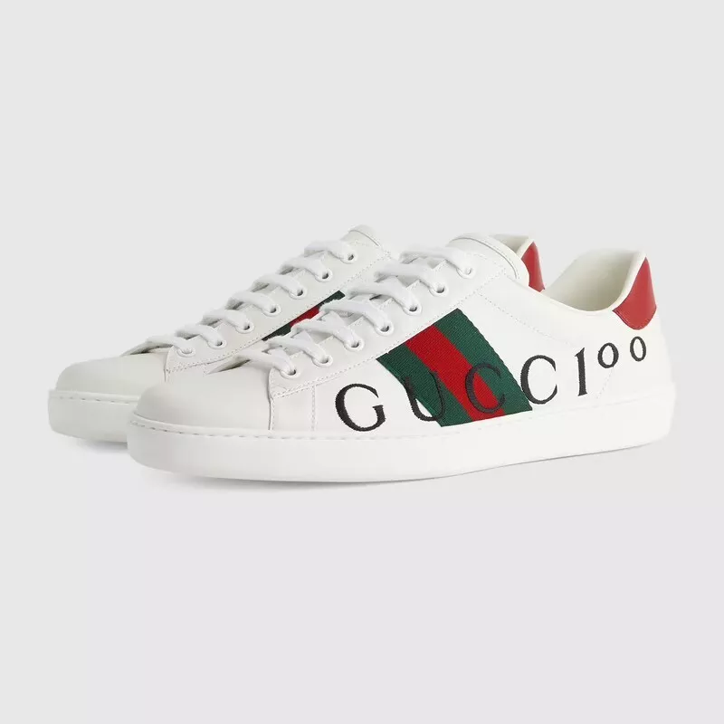 Baskets homme Gucci Z1465 cuir blanc as pointure 8,5 G