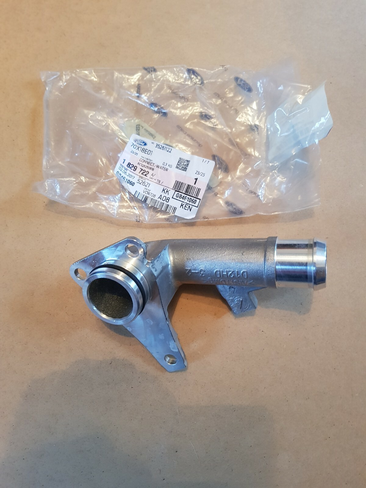 Genuine Ford Thermostat Water Outlet Connection 1829722 for sale  